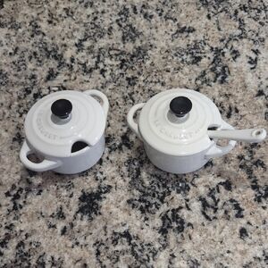 Le Creuset White Mini Cocotte Set